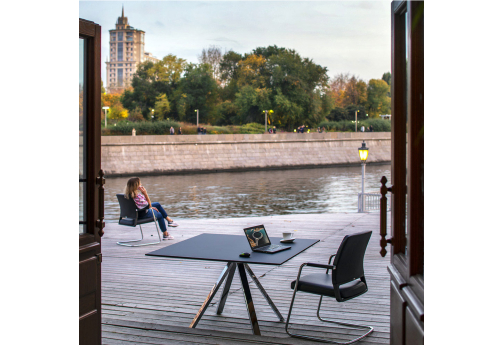 Стол для переговоров Астер, цвет черный