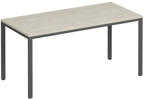 Стол письменный на металлокаркасе Прайм Металл 25, цвет шамони светлый + антрацит