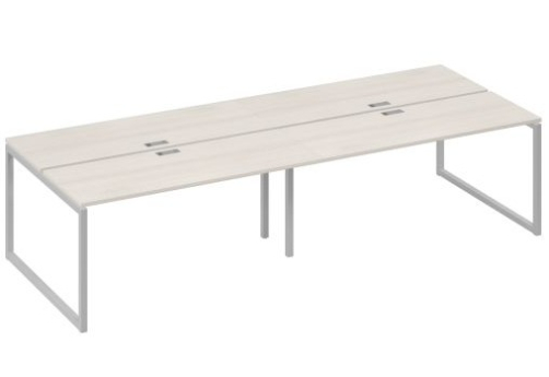 Рабочая станция (4х160) Мира Одри, цвет дуб шамони + серый