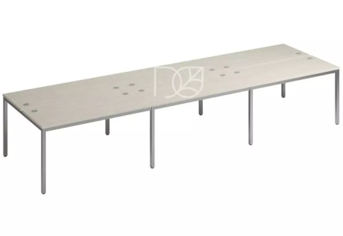 Бенч-система на 6 рабочих мест, цвет шамони светлый