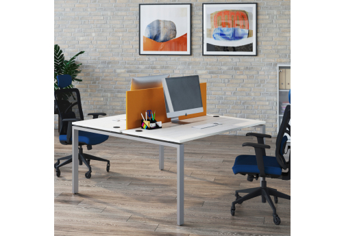 Стол на 2 рабочих места Апрель Люкс Дуб Новара, цвет дуб новара