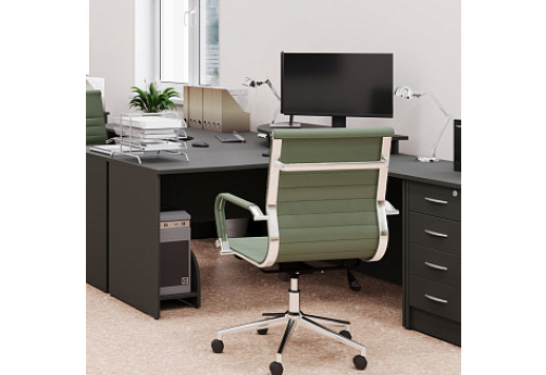 Стол эргономичный правый Нотте, цвет антрацит