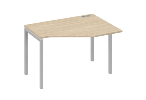 Стол эргономичный правый Техно Мира Лофт, цвет дуб скандинавский + серый