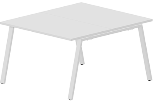 Стол составной на 2 рабочих места Сильвана, цвет белый
