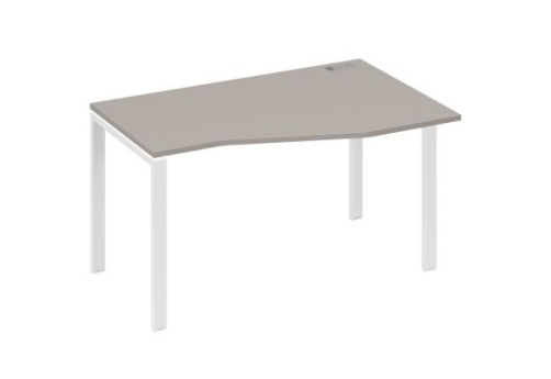 Стол эргономичный правый Мира Нумо, цвет мокко премиум + белый