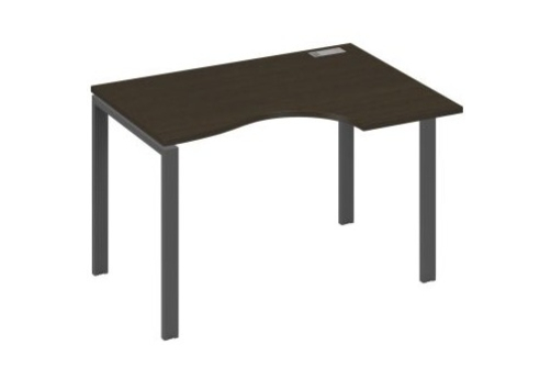 Стол эргономичный правый Мира Нумо, цвет венге + антрацит