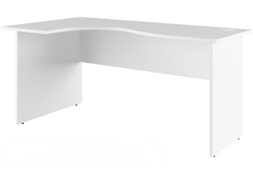 Стол эргономичный левый, цвет белый