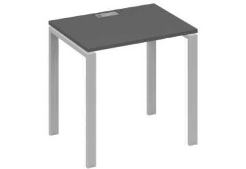 Стол письменный Мира Нумо, цвет антрацит премиум + серый