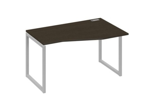 Стол эргономичный правый Мира Одри, цвет венге + серый