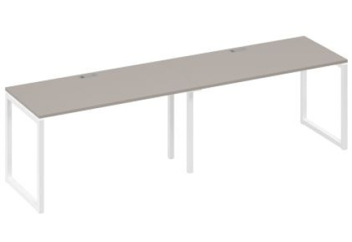 Рабочая станция (2х140) Мира Одри, цвет мокко премиум + белый