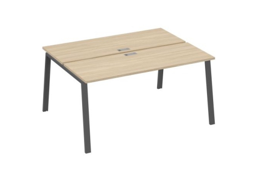 Рабочая станция 2х160 Мира Трио, цвет дуб скандинавский + антрацит