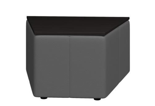 Стол трапеция, цвет серый