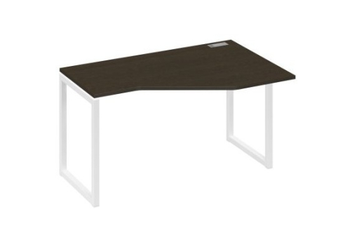 Стол эргономичный правый Мира Одри, цвет венге + белый