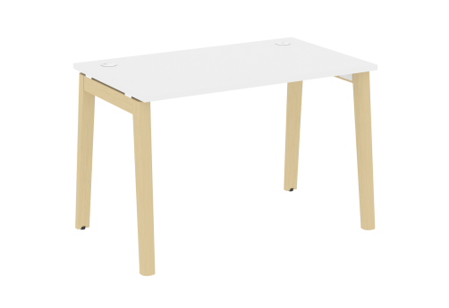 Стол прямой, цвет белый