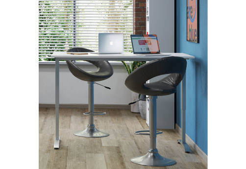 Стол с подъемным механизмом (с заглушками) Софт, цвет белый