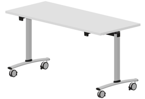 Стол мобильный складной Тиберио Конференц, цвет белый