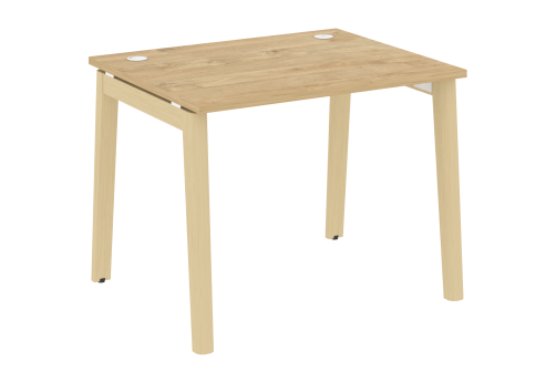 Стол прямой, цвет тиквуд светлый