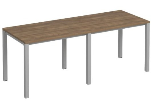 Рабочая станция (2х100) Прайм Металл 50, цвет шамони темный + серый