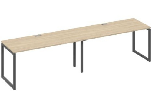 Рабочая станция (2х160) Мира Одри, цвет дуб скандинавский + антрацит