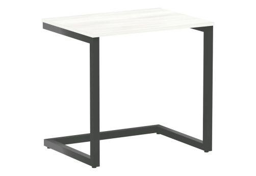 Стол письменный, цвет белое дерево + антрацит