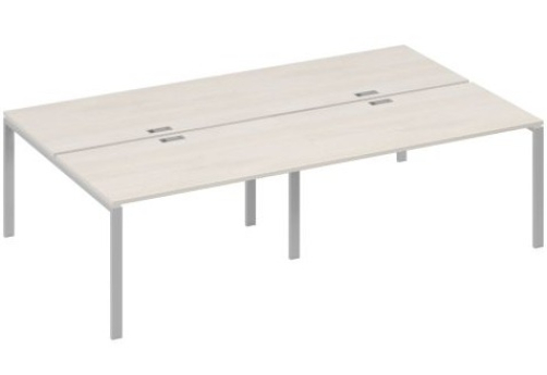 Рабочая станция (4х140) Мира Нумо, цвет дуб шамони + серый