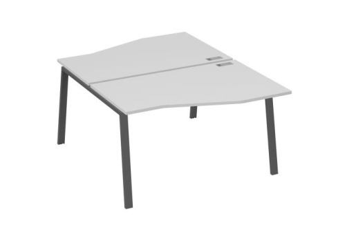 Станция рабочая эргономичная 2х140 Мира Трио, цвет серый + антрацит