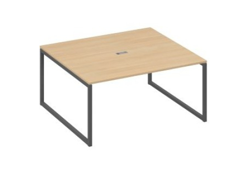 Стол для переговоров прямоугольный Мира Одри, цвет натуральный дуб + антрацит