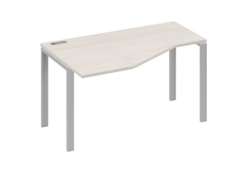 Стол эргономичный левый Мира Нумо, цвет дуб шамони + серый