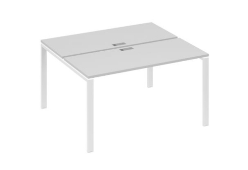 Рабочая станция (2х140) Мира Нумо, цвет серый + белый