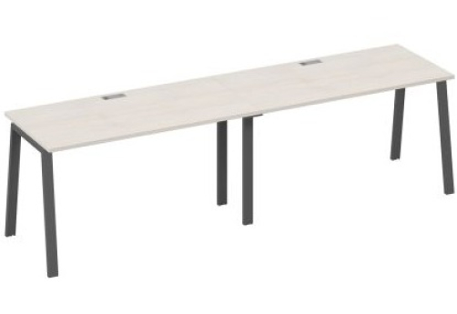 Рабочая станция 2х140 Мира Трио, цвет дуб шамони + антрацит