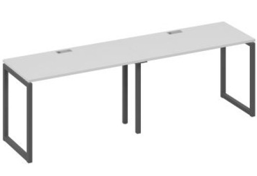 Рабочая станция (2х120) Мира Одри, цвет серый + антрацит