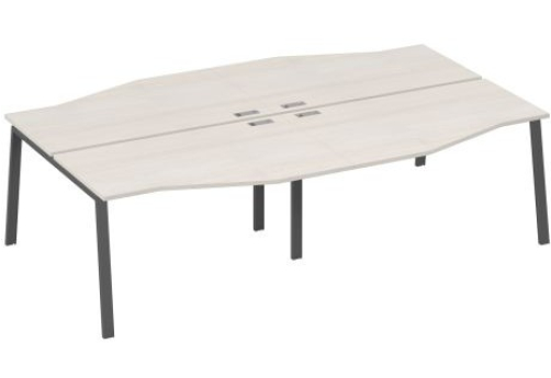 Рабочая станция эргономичная (4х140) Мира Нумо, цвет дуб шамони + антрацит