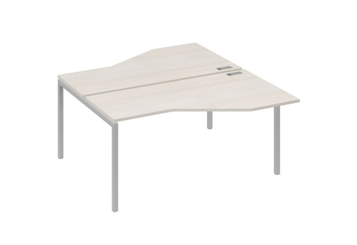 Рабочая станция эргономичная 2х160 Техно Мира Лофт, цвет дуб шамони + серый