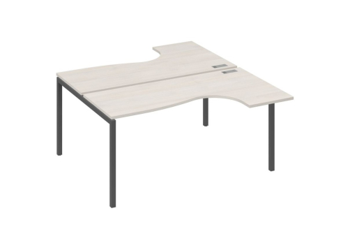 Рабочая станция эргономичная 2х160 Классика Мира Лофт, цвет дуб шамони + антрацит