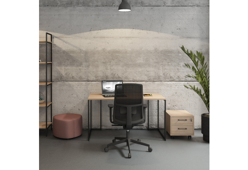 Стол рабочий Мейлон, цвет светлый дуб