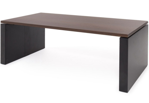 Стол для руководителя Ролано, цвет эвкалипт темный + черный