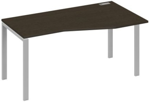 Стол эргономичный правый Мира Нумо, цвет венге + серый