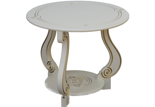 Стол журнальный Лето 1055, цвет слоновая кость