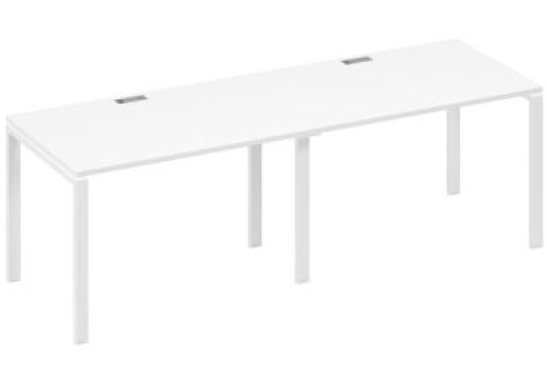 Рабочая станция (2х120) Мира Нумо, цвет белый премиум + белый