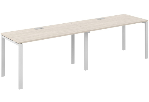 Рабочая станция Индиго Сет, цвет дуб светлый + белый