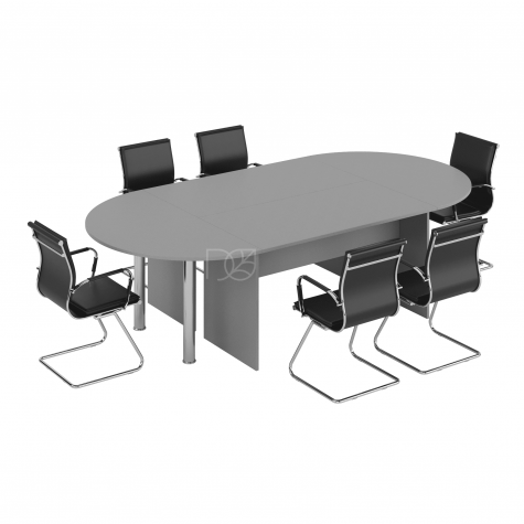 Стол для переговоров, цвет серый