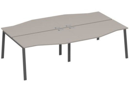 Рабочая станция эргономичная (4х140) Мира Нумо, цвет мокко премиум + антрацит