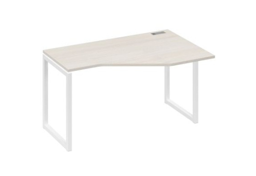 Стол эргономичный правый Мира Одри, цвет дуб шамони + белый