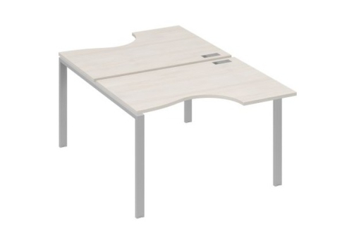 Рабочая станция эргономичная (2х120) Мира Нумо, цвет дуб шамони + серый