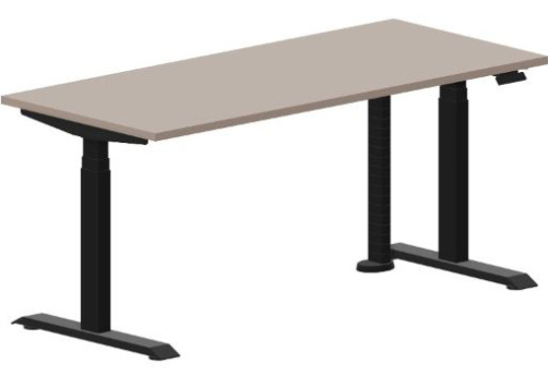 Стол регулируемой высоты Бенет, цвет тортора + черный
