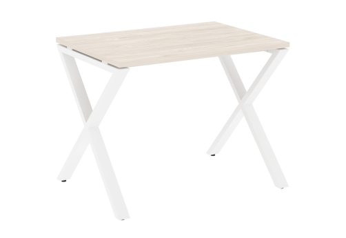Стол рабочий Европа, цвет денвер светлый + белый