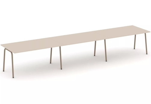 Стол переговорный (тройной), цвет капучино