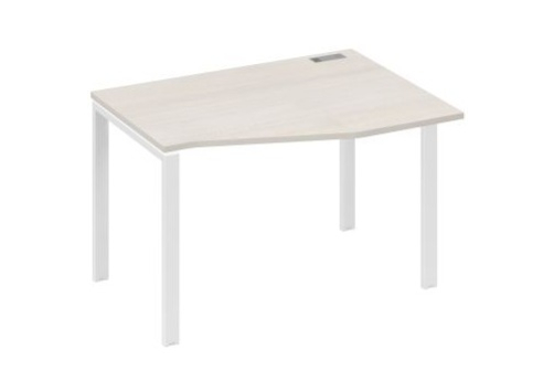 Стол эргономичный правый Мира Нумо, цвет дуб шамони + белый
