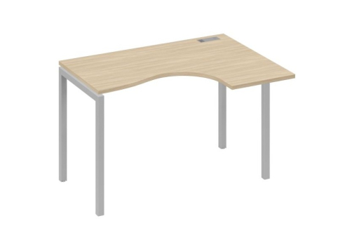 Стол эргономичный правый Классика Мира Лофт, цвет дуб скандинавский + серый