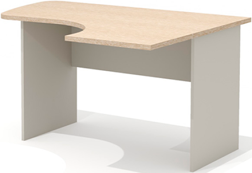Стол эргономичный правый Джерси, цвет дуб